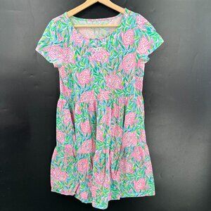 Lilly Pulitzer Geanna swing dress frenchie blue turtley in love preppy cotton M